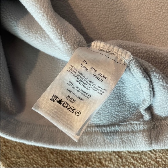 Columbia Gray/Pink Midnight Lake Quarter Zip Up Fleece Long Sleeve Top. Size S - Picture 2 of 10